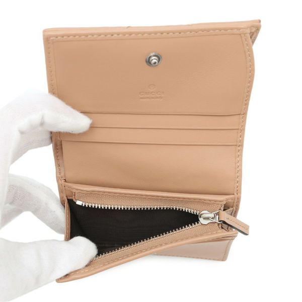 グッチ 二つ折り財布 GGマーモント カードケース ウォレット 466492 GUCCI ダブルG シェブロン