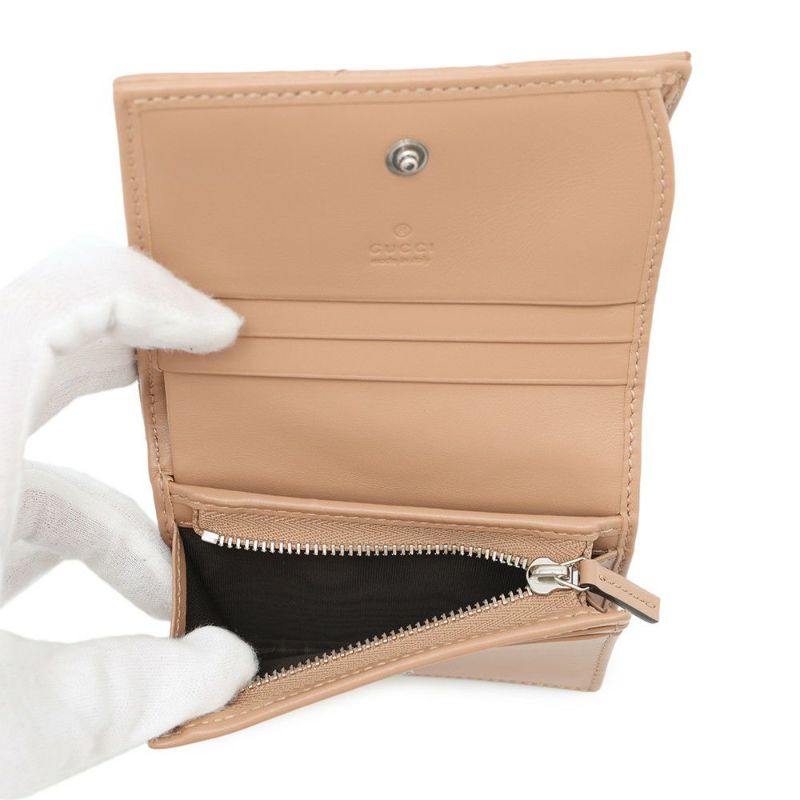 グッチ 二つ折り財布 GGマーモント カードケース ウォレット 466492 GUCCI ダブルG シェブロン