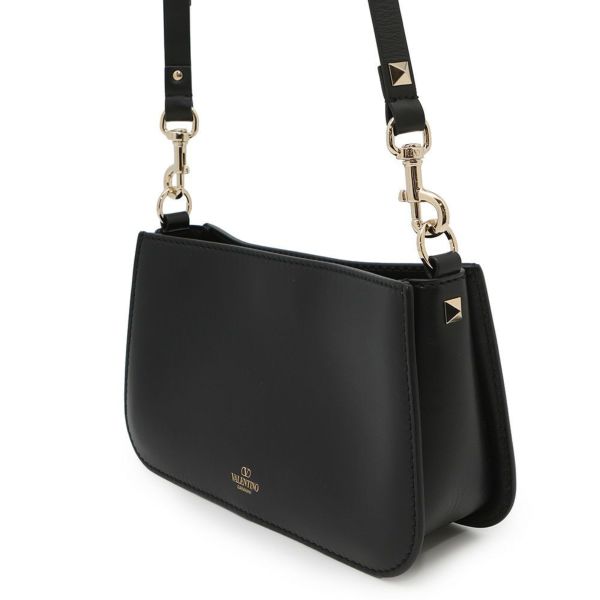 ヴァレンティノ・ガラヴァーニ ショルダーバッグ ロックスタッズ レザー 3W5B0Q57XUH VALENTINO 黒