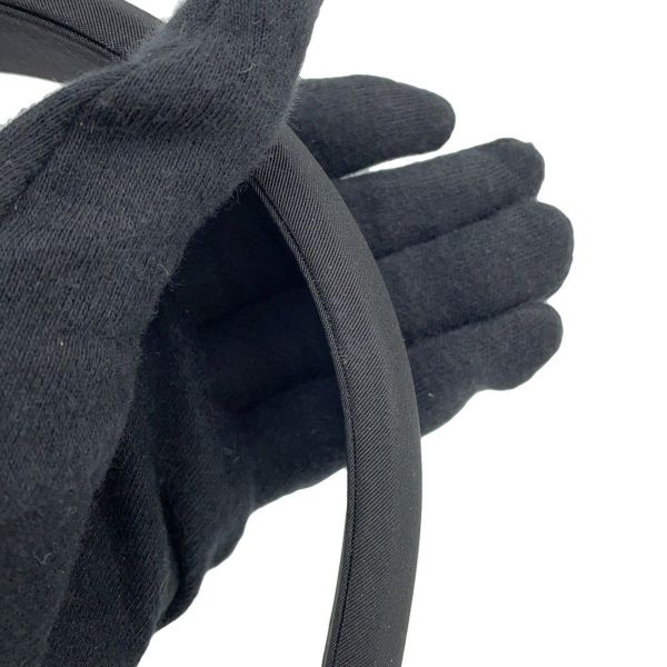 シャネル カチューシャ ココマーク ナイロン ABF180 CHANEL 黒 ヘアアクセサリー