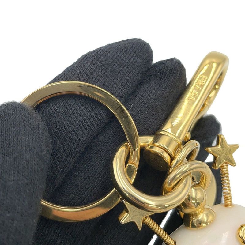 プラダ キーホルダー ロボット マーメイド バッグチャーム サフィアーノ メタル レジン 1TR033 PRADA