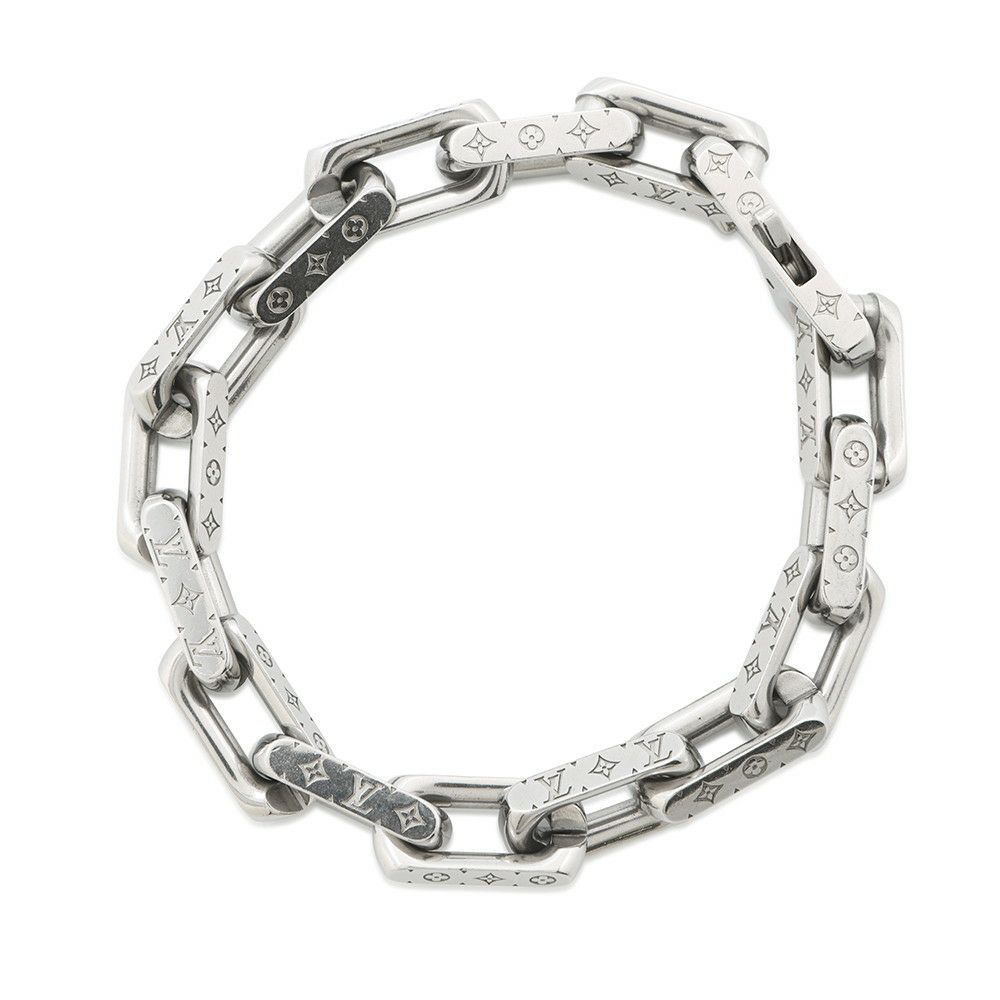 ルイヴィトン ブレスレット モノグラム チェーン メタル サイズL M00309 LOUIS VUITTON アクセサリー メンズ