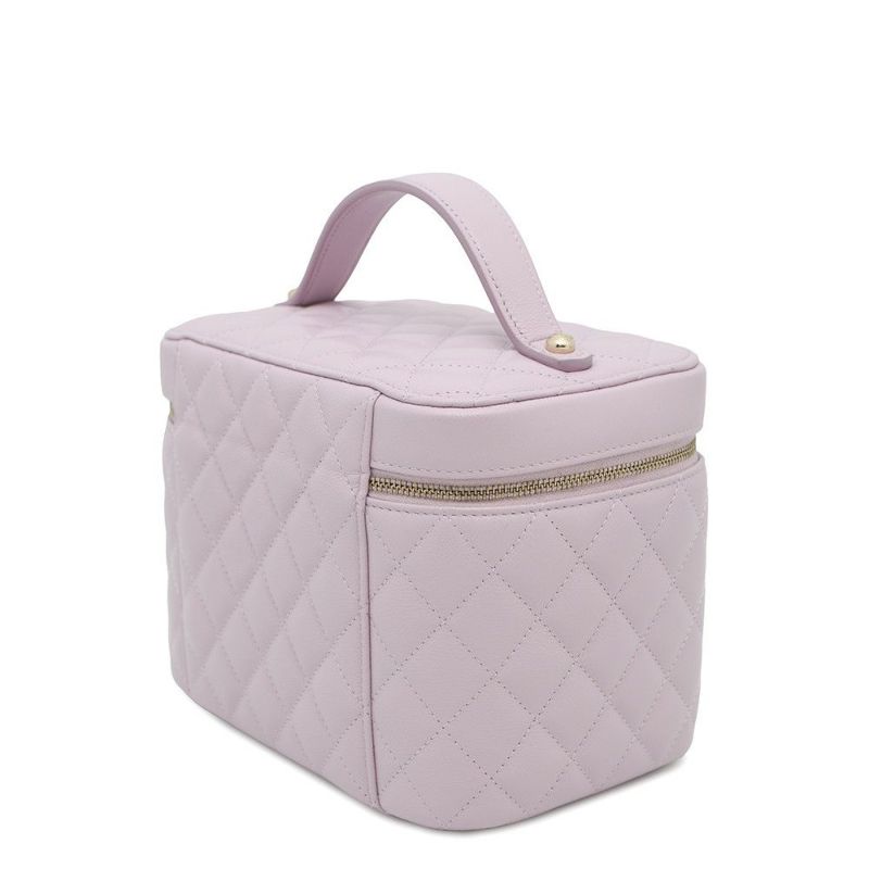 シャネル バニティバッグ トップハンドル マトラッセ ココマーク キャビアスキン AP2573 CHANEL 化粧ポーチ