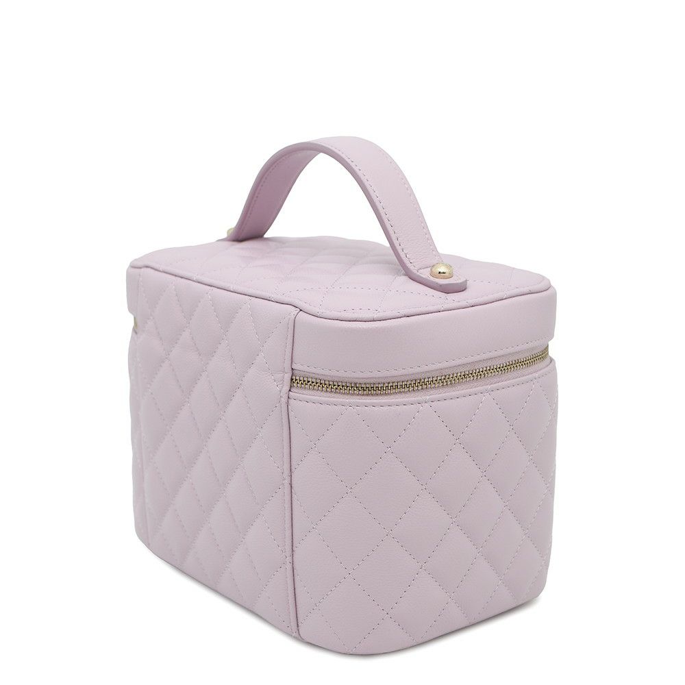 シャネル バニティバッグ トップハンドル マトラッセ ココマーク キャビアスキン AP2573 CHANEL 化粧ポーチ