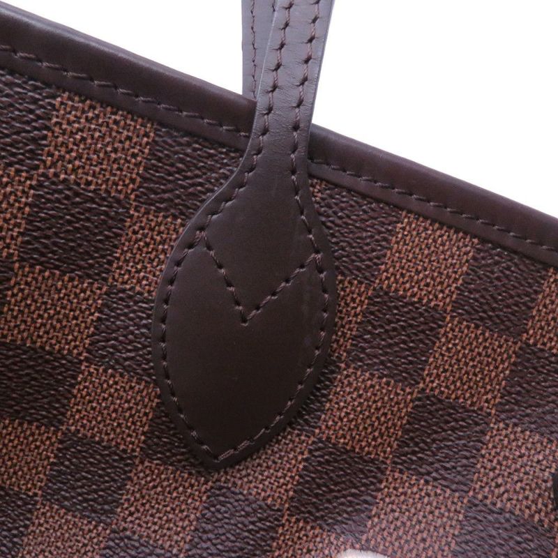 ルイヴィトン トートバッグ ダミエ・エベヌ ネヴァーフルMM ステッカー N40049 LOUIS VUITTON 限定 ヴィトン スパンコール パッチ