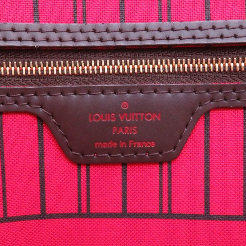 ルイヴィトン トートバッグ ダミエ・エベヌ ネヴァーフルMM ステッカー N40049 LOUIS VUITTON 限定 ヴィトン スパンコール パッチ