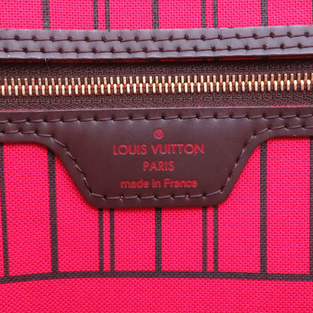 ルイヴィトン トートバッグ ダミエ・エベヌ ネヴァーフルMM ステッカー N40049 LOUIS VUITTON 限定 ヴィトン スパンコール パッチ