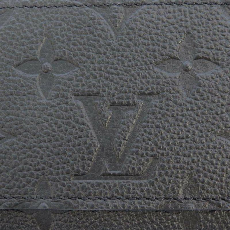 ルイヴィトン 二つ折り財布 モノグラム・アンプラント ポルトフォイユ・クレア M80151 LOUIS VUITTON ヴィトン 財布 ブラック 黒