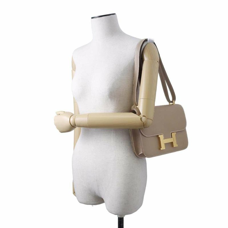 エルメス ショルダーバッグ コンスタンス24 ミロワール エトゥープ/ゴールド金具 ヴォーエプソン U刻印