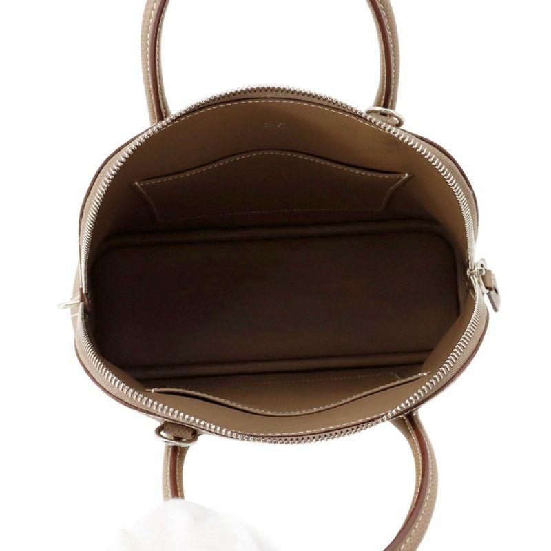 エルメス ボリード1923 25 エトゥープ/シルバー金具 エプソン U刻印 2wayショルダー
