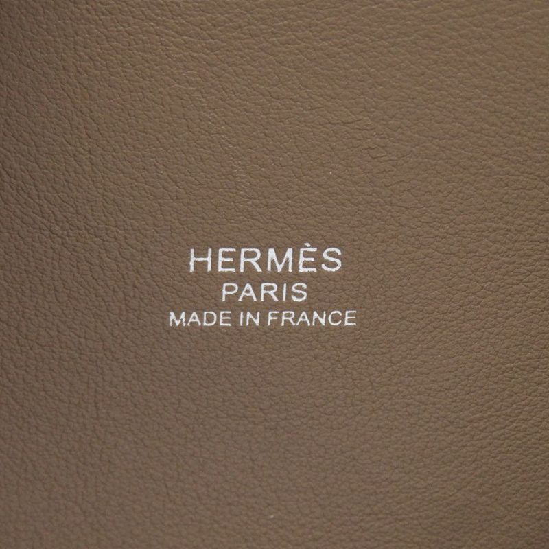 エルメス ボリード1923 25 エトゥープ/シルバー金具 エプソン U刻印 2wayショルダー