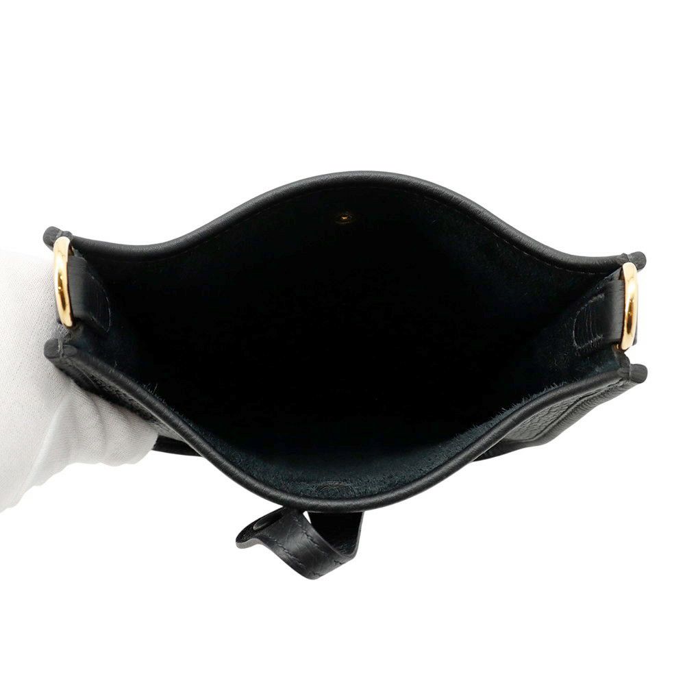 エルメス ショルダーバッグ エブリンTPM 111cm ブラック/ゴールド金具 トリヨンクレマンス K刻印 黒