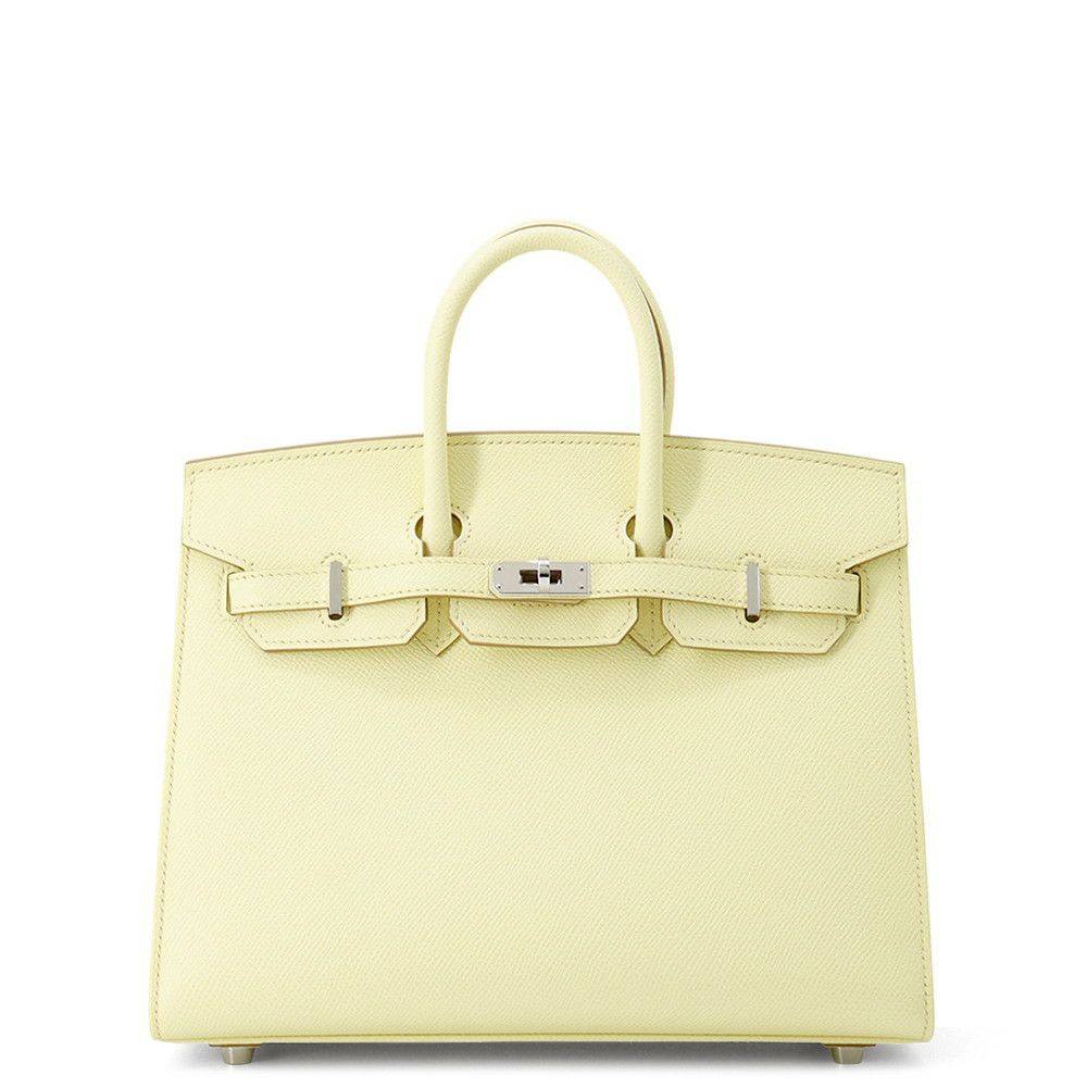 エルメス バーキン25 セリエ ジョーヌミルトン/シルバー金具 エプソン W刻印 HERMES Birkin ハンドバッグ