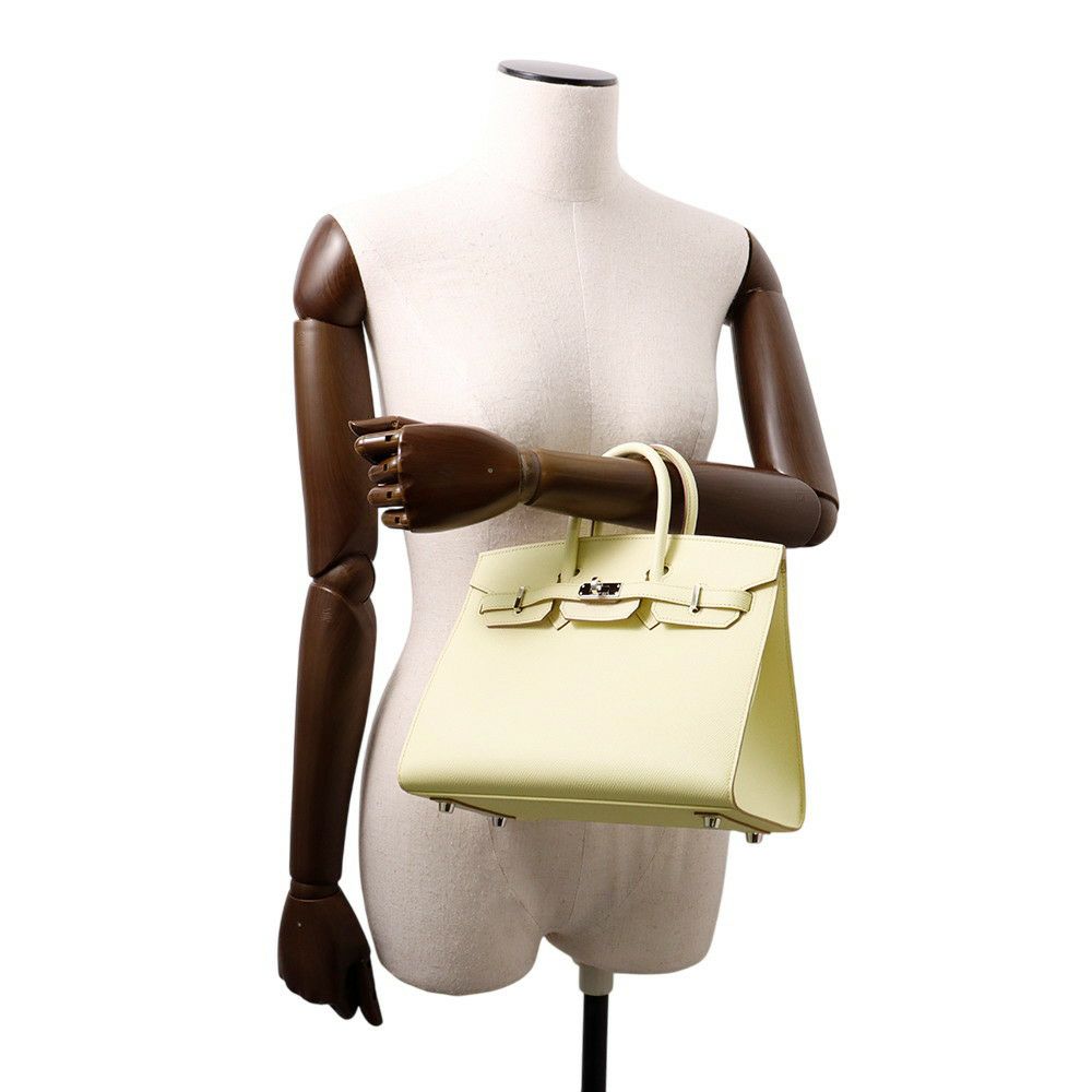 エルメス バーキン25 セリエ ジョーヌミルトン/シルバー金具 エプソン W刻印 HERMES Birkin ハンドバッグ