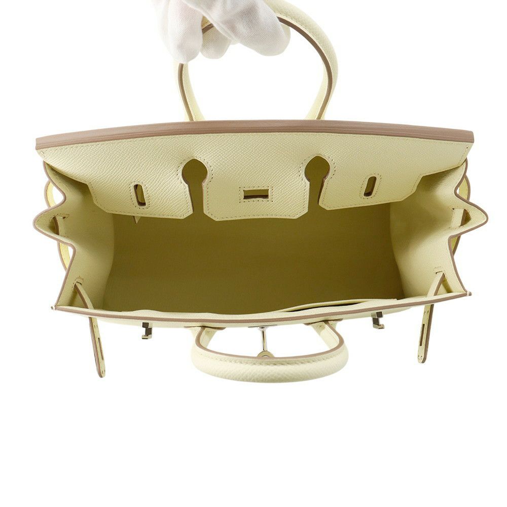 エルメス バーキン25 セリエ ジョーヌミルトン/シルバー金具 エプソン W刻印 HERMES Birkin ハンドバッグ