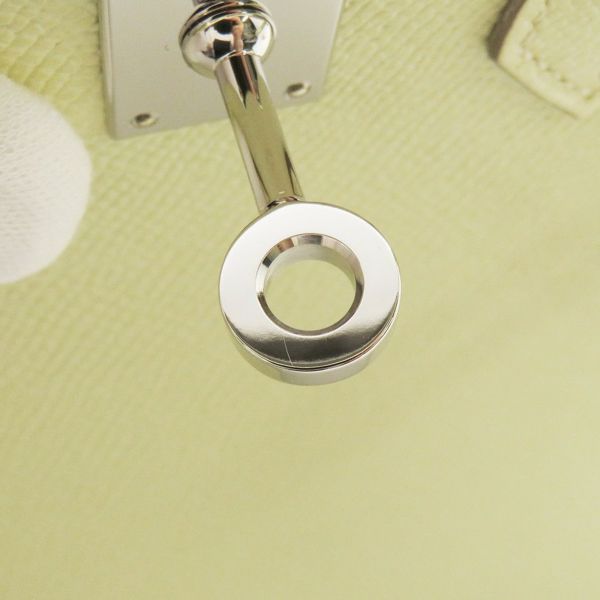 エルメス バーキン25 セリエ ジョーヌミルトン/シルバー金具 エプソン W刻印 HERMES Birkin ハンドバッグ