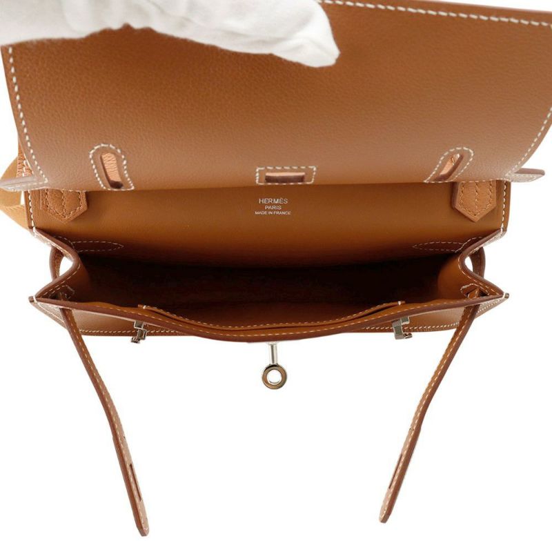 エルメス ジプシエール ミニ ゴールド/シルバー金具 エバーカラー B刻印 HERMES バッグ