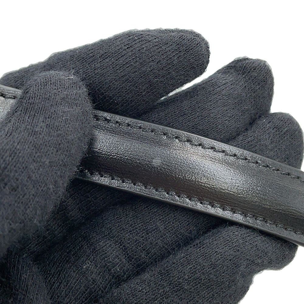 セリーヌ チェーンウォレット マーゴ シャイニーカーフレザー 10L033 CELINE 長財布 黒