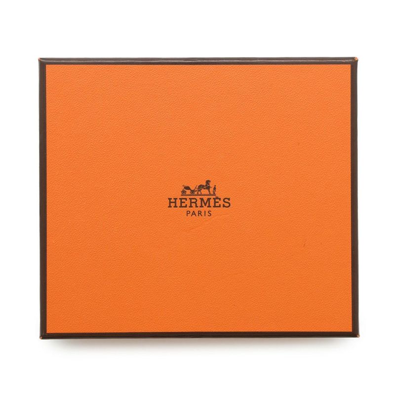 エルメス 三つ折り財布 ベアンコンビネ ナタ/ゴールド金具 シェブルミゾル U刻印 財布 シェーブル