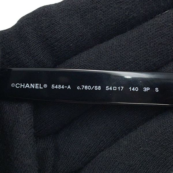 シャネル サングラス ココマーク キルティング スクエアシェイプ 偏光レンズ 54□17 140 5484-A CHANEL アイウェア 黒