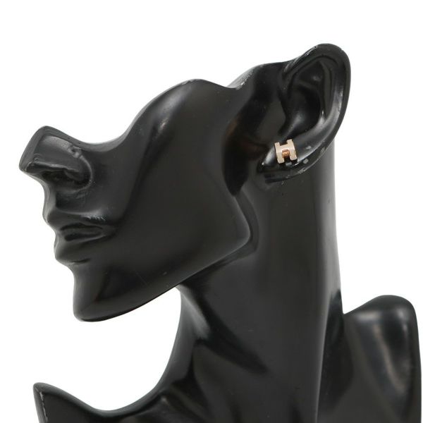 エルメス ピアス ミニ・ポップアッシュ マロングラッセ/ピンクゴールド金具 HERMES アクセサリー