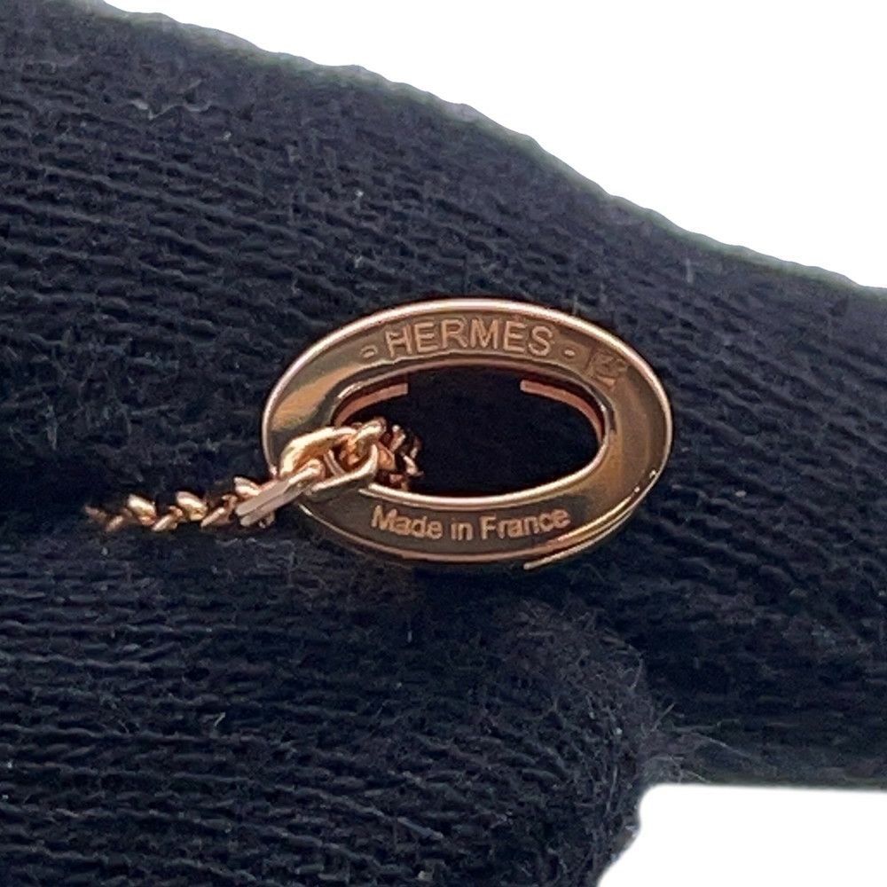 エルメス ネックレス ミニ・ポップアッシュ マロングラッセ/ピンクゴールド金具 アクセサリー ポップH