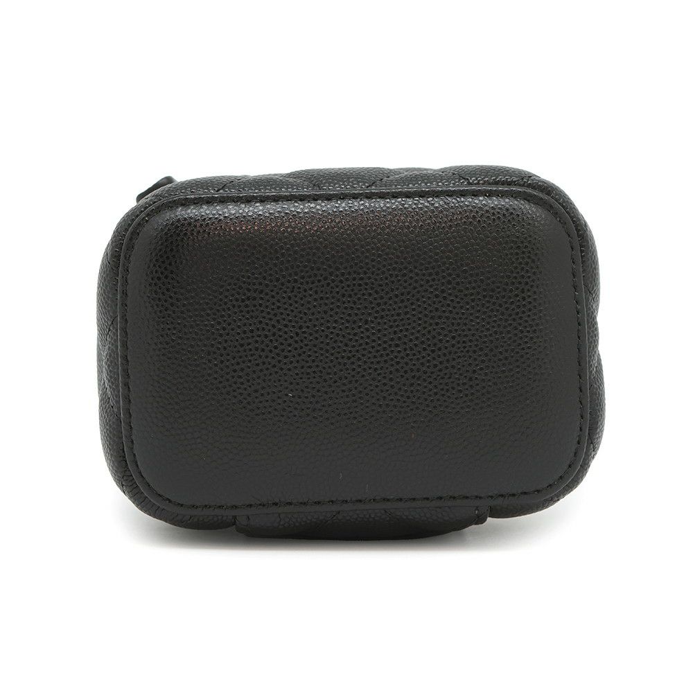 シャネル ハンドバッグ マトラッセ ココマーク ミニ バニティバッグ パール キャビアスキン AP2161 CHANEL 黒