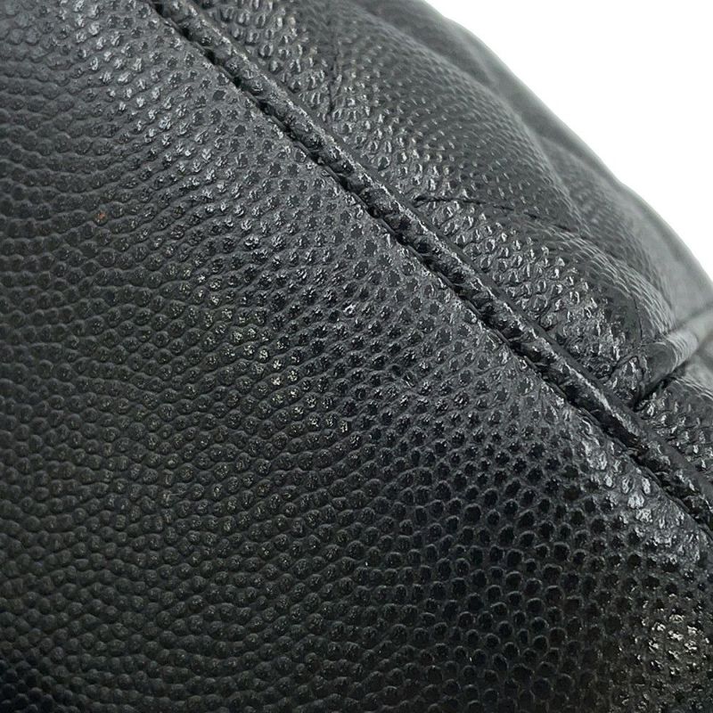 シャネル ハンドバッグ マトラッセ ココマーク ミニ バニティバッグ パール キャビアスキン AP2161 CHANEL 黒