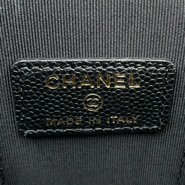 シャネル ハンドバッグ マトラッセ ココマーク ミニ バニティバッグ パール キャビアスキン AP2161 CHANEL 黒