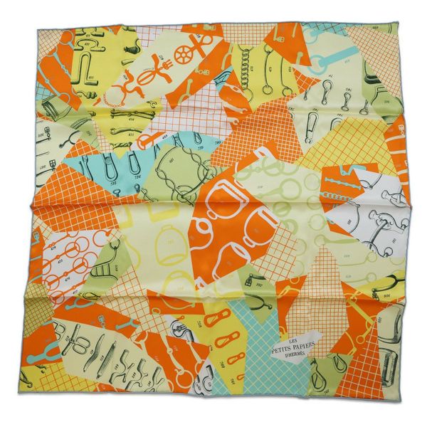 エルメス スカーフ カレ70 レ プティ パピエ LES PETITS PAPIERS