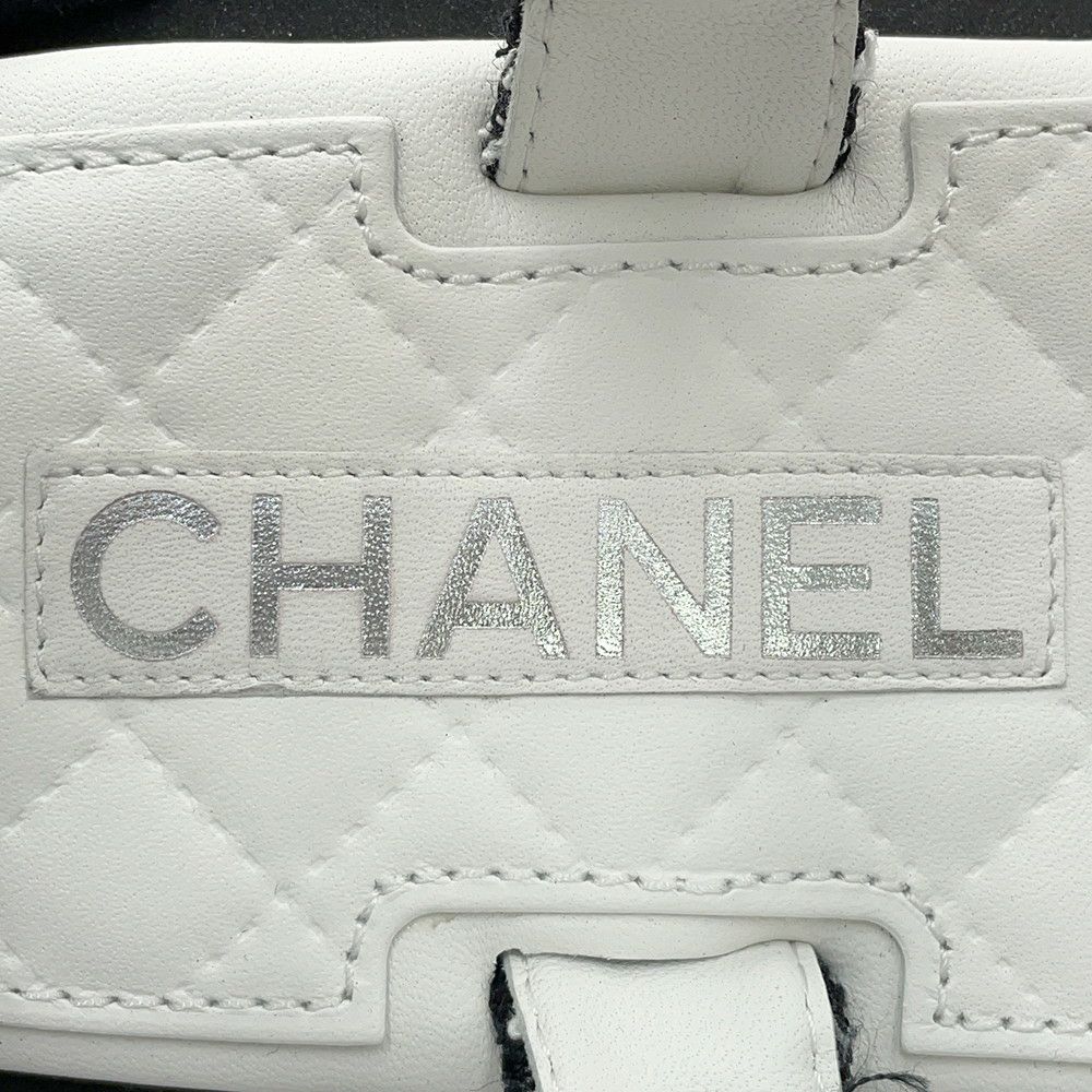 シャネル サンダル ココマーク マトラッセ ツイード レザー レディースサイズ38C G38880 CHANEL 靴 黒 白