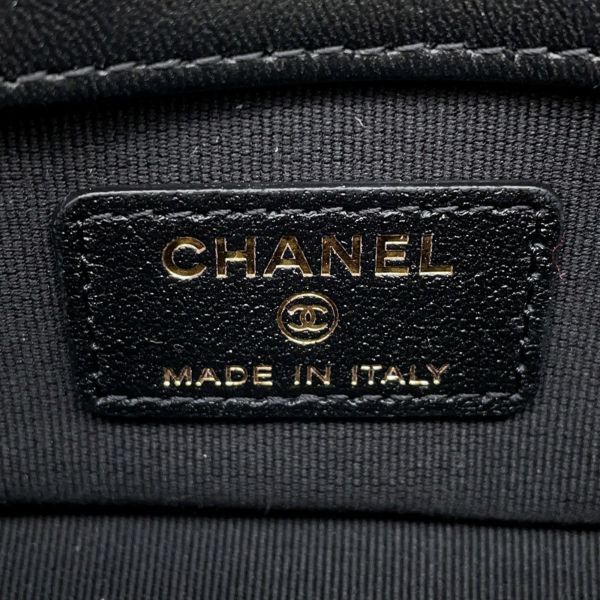 シャネル チェーン ショルダーバッグ クラッチバッグ ミニ マトラッセ ココマーク ラムスキン AP4512 CHANEL バッグ 黒