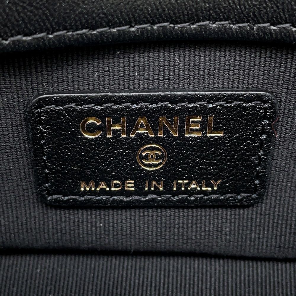シャネル チェーン ショルダーバッグ クラッチバッグ ミニ マトラッセ ココマーク ラムスキン AP4512 CHANEL バッグ 黒