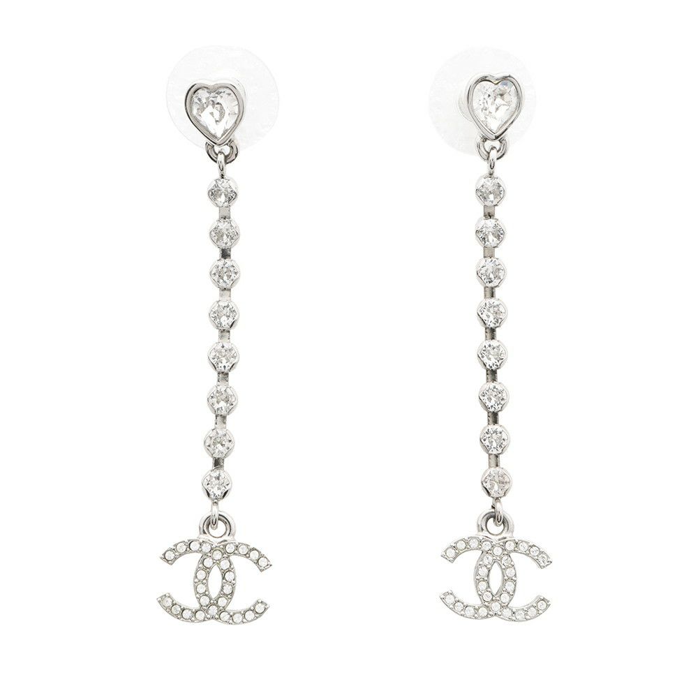 シャネル ピアス ココマーク ハート ラインストーン C25B ABF777 CHANEL アクセサリー