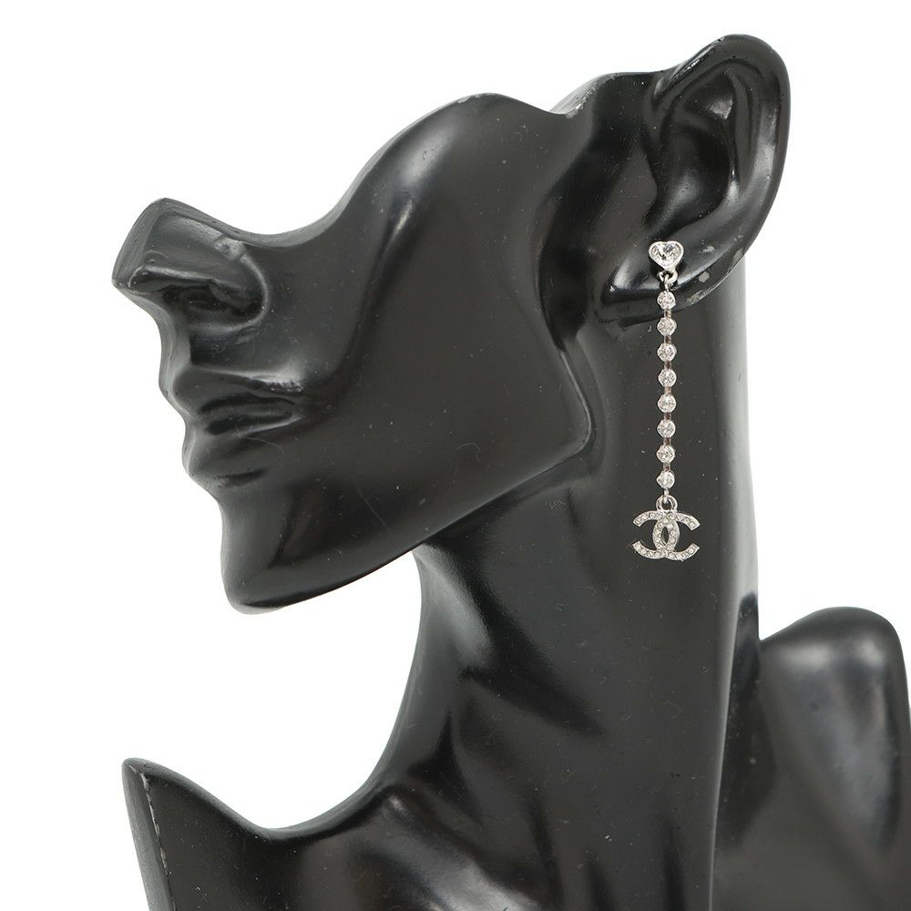 シャネル ピアス ココマーク ハート ラインストーン C25B ABF777 CHANEL アクセサリー