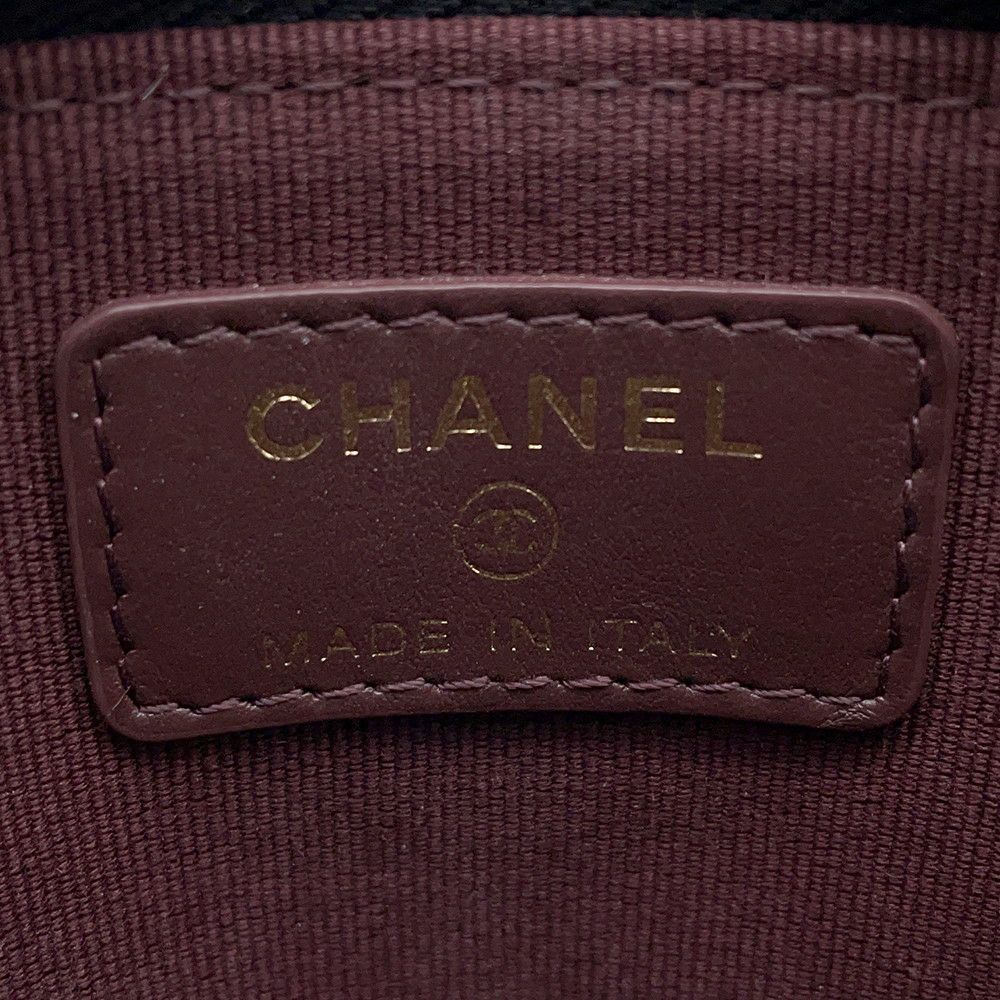 シャネル コインケース マトラッセ ココマーク コーラルレッド キャビアスキン AP2061 CHANEL 財布 小銭入れ 黒