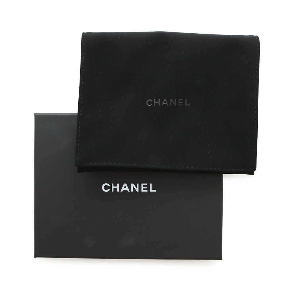 シャネル コインケース マトラッセ ココマーク コーラルレッド キャビアスキン AP2061 CHANEL 財布 小銭入れ 黒