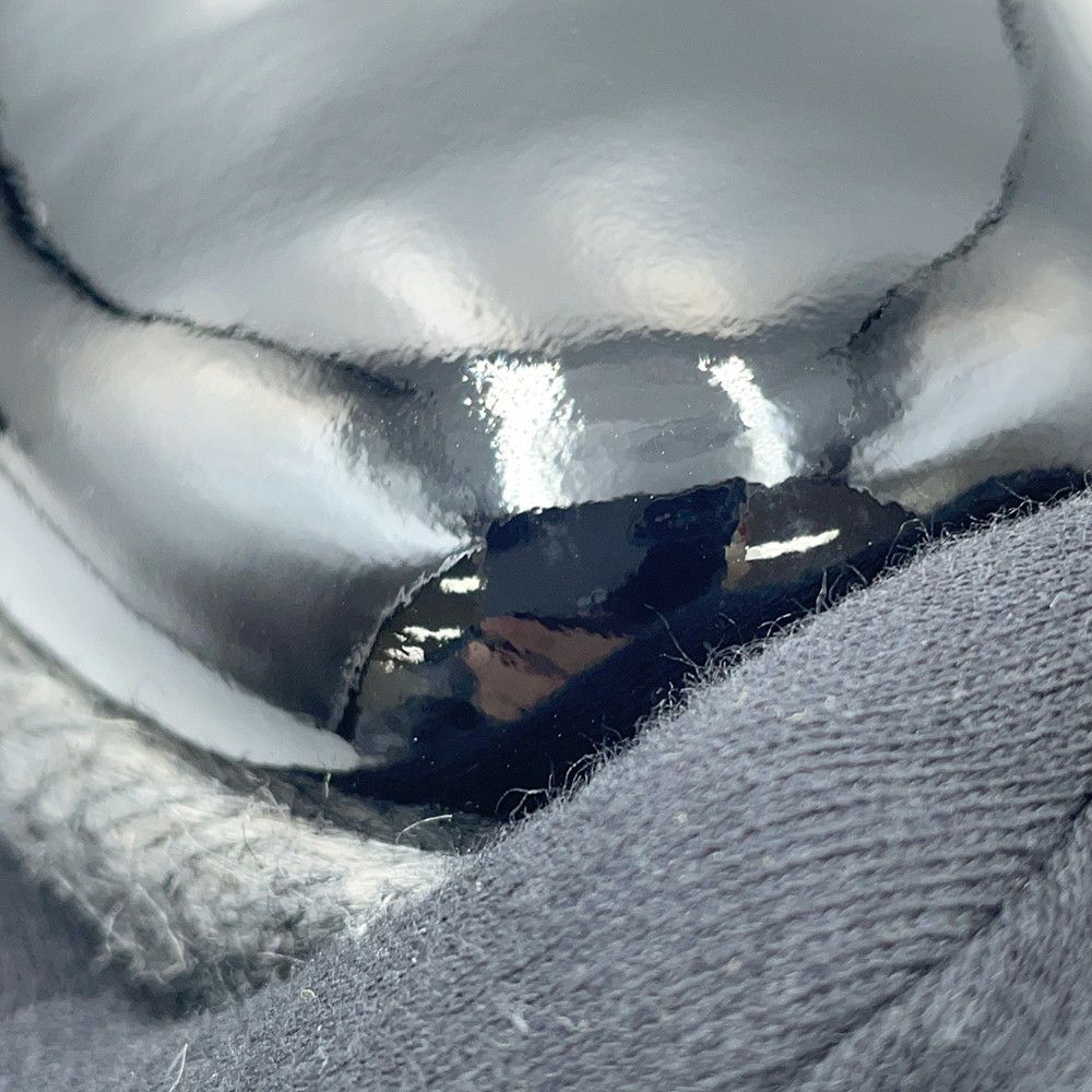 シャネル スリッポン ココマーク エスパドリーユ エナメル レディースサイズ37C G31874 CHANEL 靴 黒