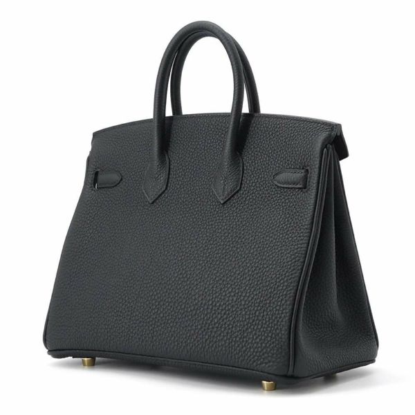 エルメス バーキン25 ブラック/ゴールド金具 トゴ W刻印 HERMES Birkin ハンドバッグ 黒