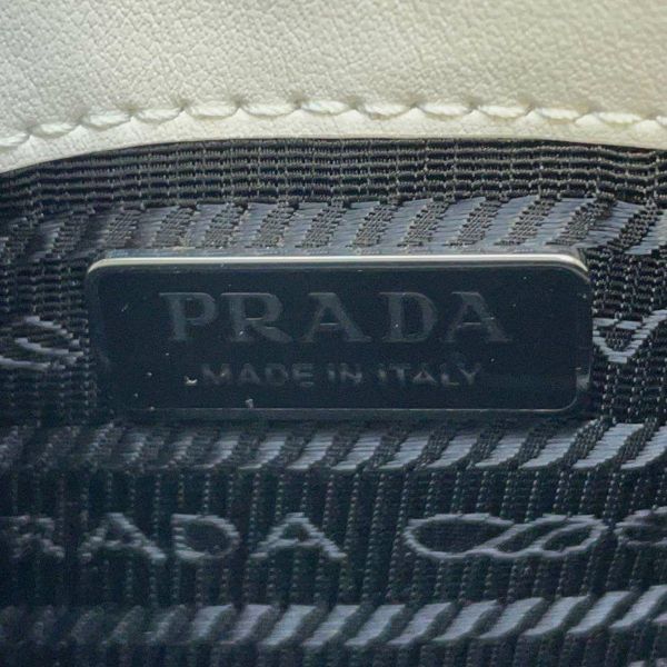 プラダ ハンドバッグ クレオ レザー 1BH188 PRADA 2wayショルダーバッグ ミニバッグ 白