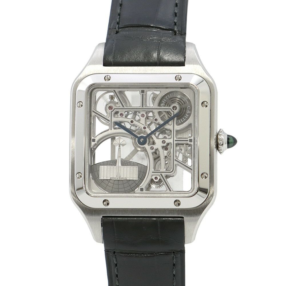カルティエ サントス デュモン LM WHSA0032 Cartier 腕時計 スケルトン文字盤