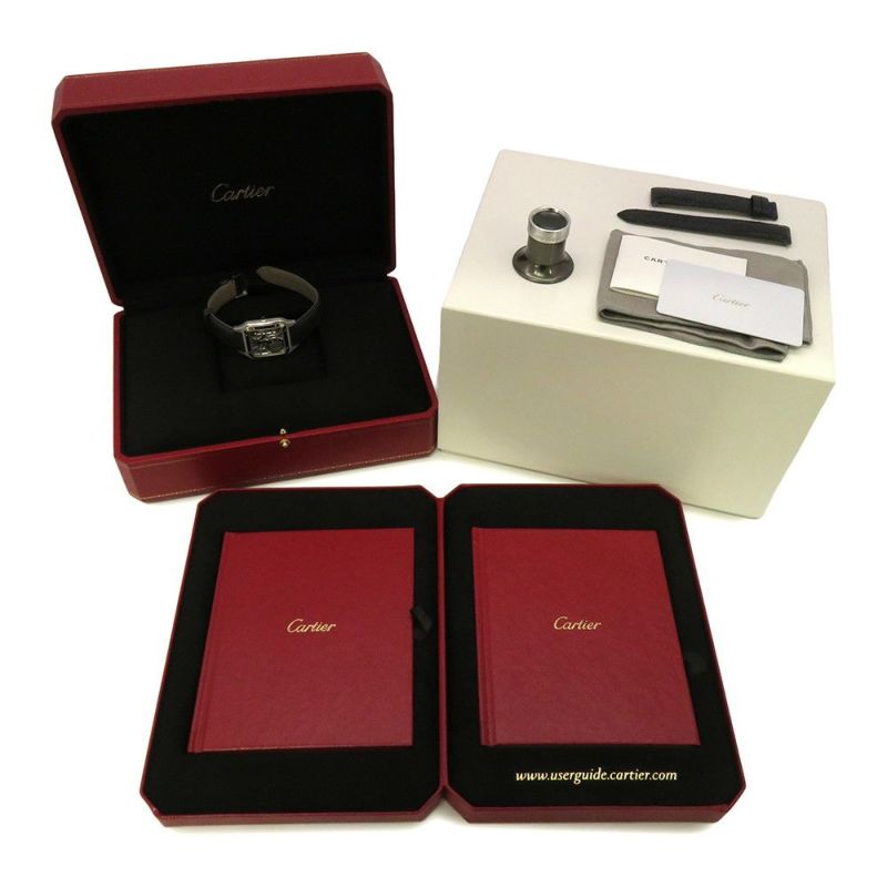 カルティエ サントス デュモン LM WHSA0032 Cartier 腕時計 スケルトン文字盤