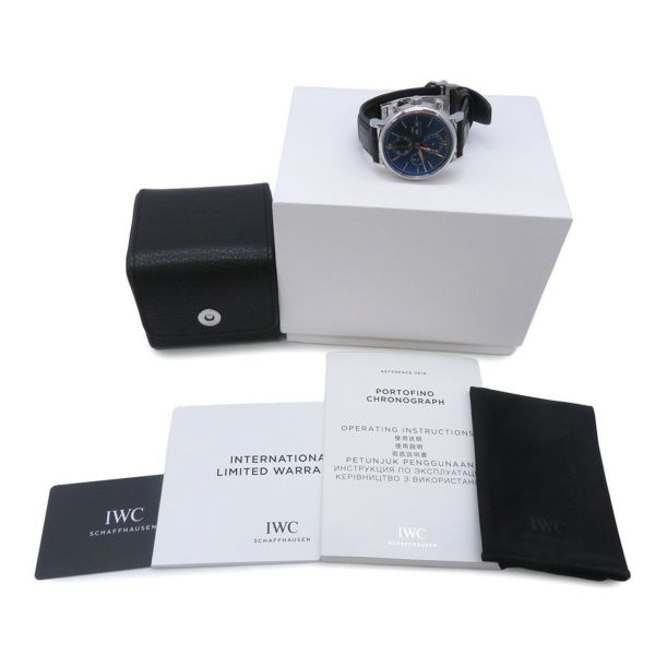 IWC ポートフィノ クロノグラフ IW391036 ウォッチ 腕時計 ブルー文字盤