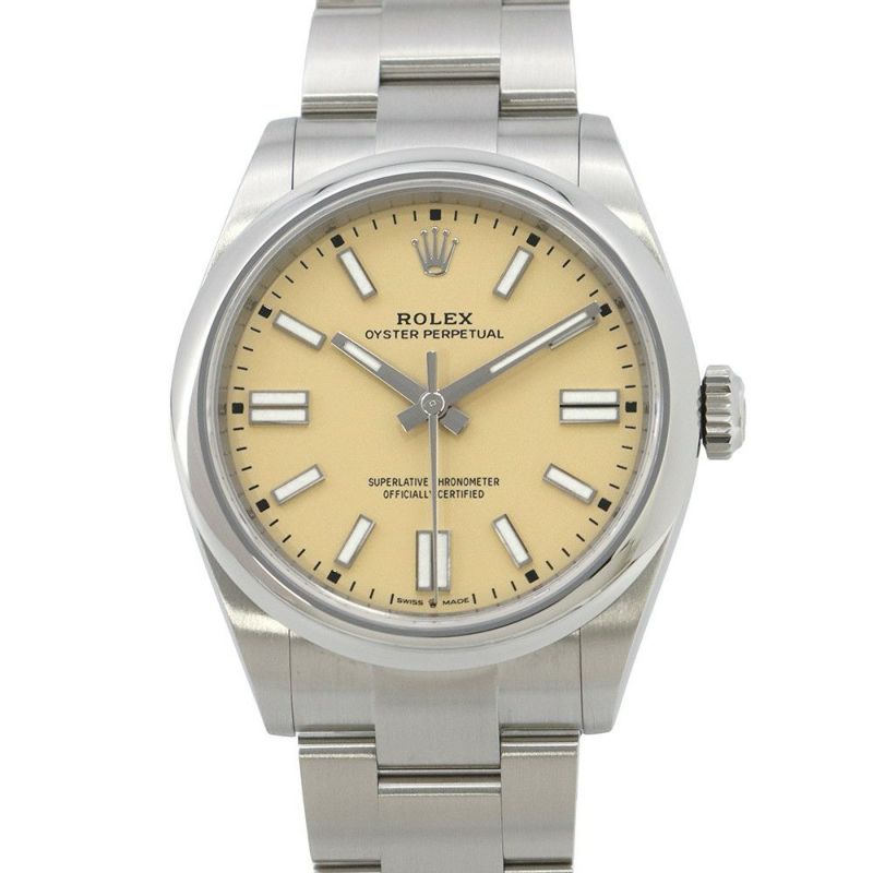 ロレックス オイスターパーペチュアル41 ランダムシリアル ルーレット 134300 ROLEX 腕時計 ベージュ文字盤