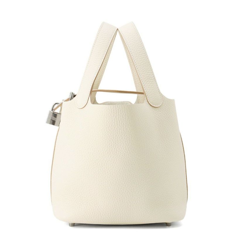 エルメス ハンドバッグ ピコタンロックPM クレ/シルバー金具 トリヨンクレマンス K刻印