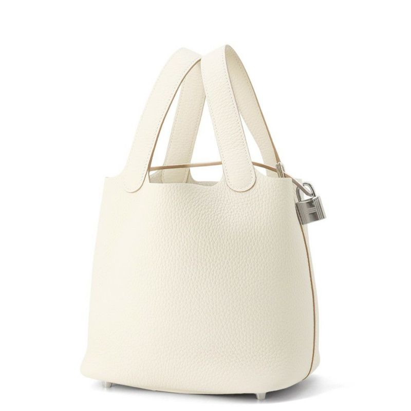 エルメス ハンドバッグ ピコタンロックPM クレ/シルバー金具 トリヨンクレマンス K刻印