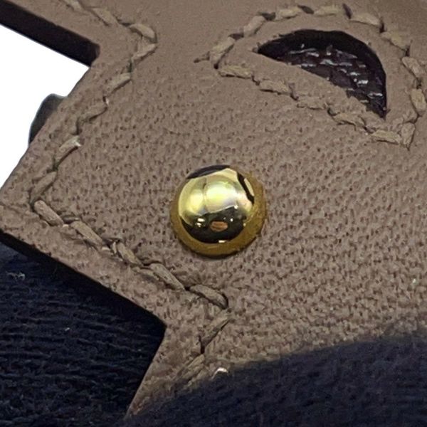 エルメス チャーム ビジュードサック ケリードール エトゥープ/ブラック/クレ/ルージュセリエ/ゴールド金具 タデラクト U刻印