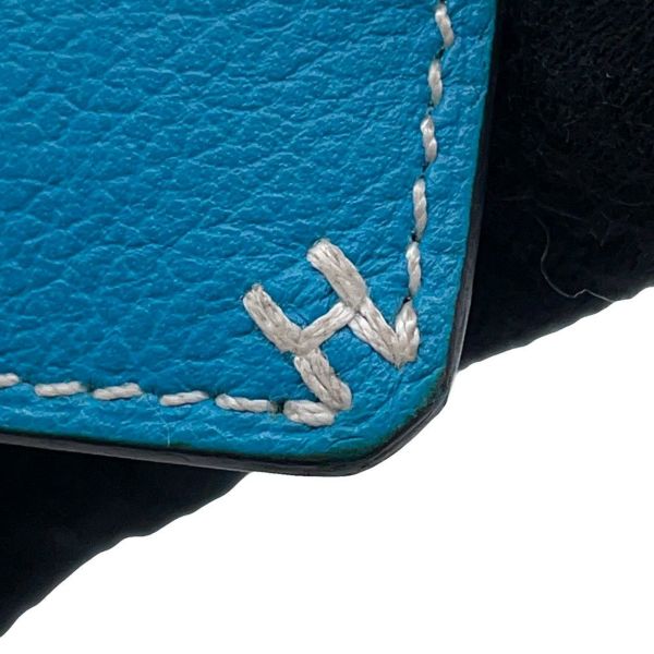 エルメス カードケース Hセリエ ブルーザンジバル エバーカラー W刻印 HERMES カード