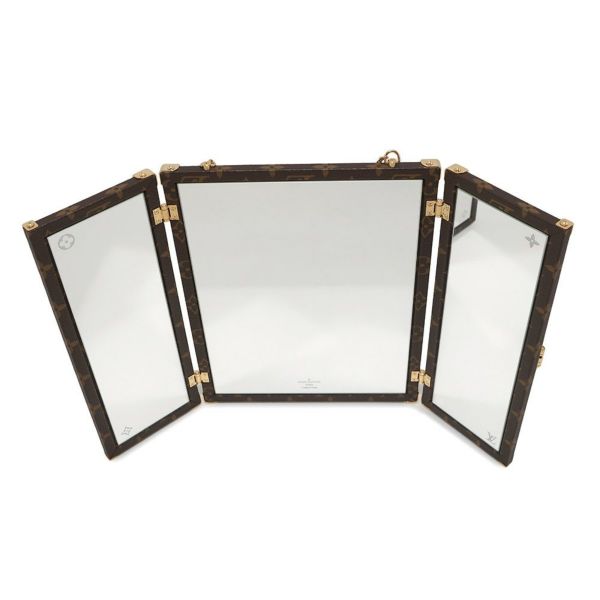 ルイヴィトン 三面鏡 モノグラム ホームミラー・トランク GI0554 LOUIS VUITTON 鏡