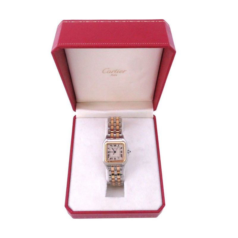 カルティエ パンテールMM パンテール ドゥ カルティエ W25028B6 Cartier 腕時計 レディース アイボリー文字盤